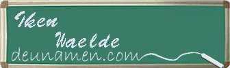 Iken Waelde Visitenkarte